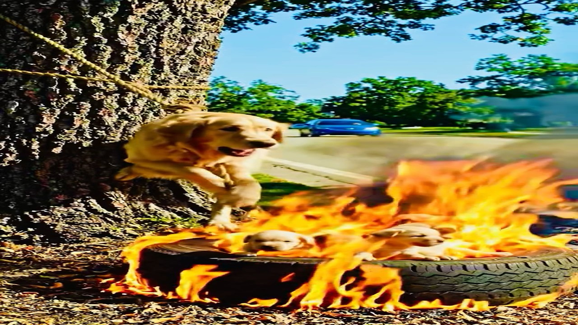 Full rescue here: T2109027_Rescuers Save A Weak Animal Just In Time