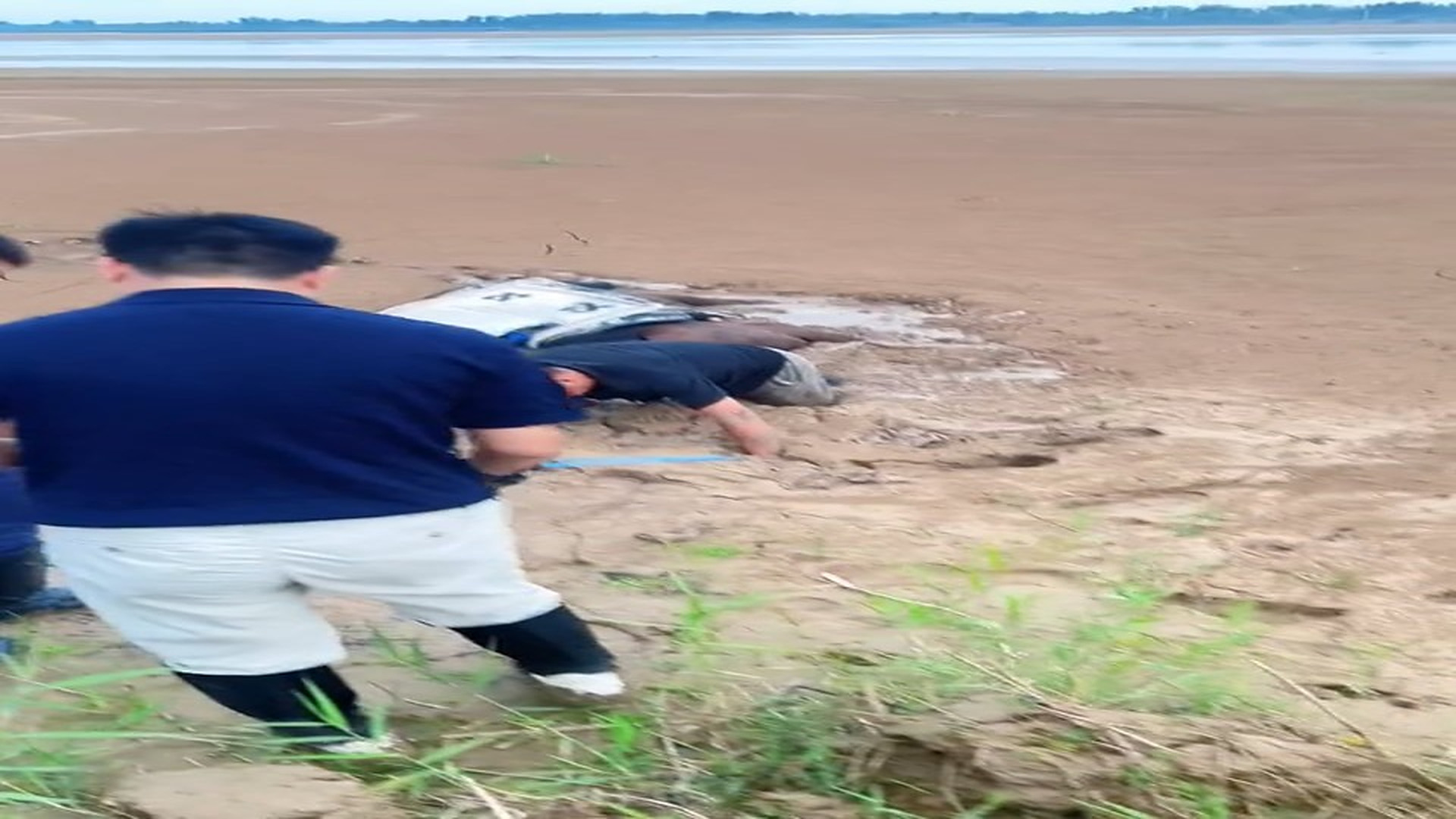 Full rescue here: T2109051_Rescuers Find An Animal Fighting To Survive