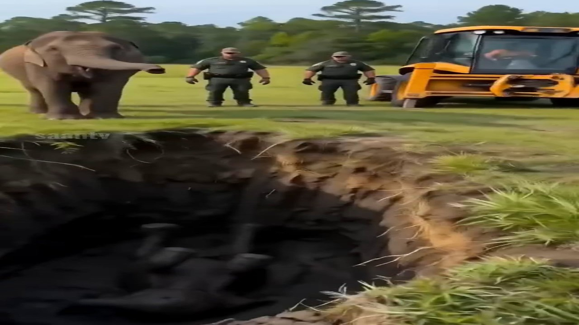 Full rescue story: T0210013_Baby Elephant Trapped in Mud Will Rescue Team Make It in Time Deep