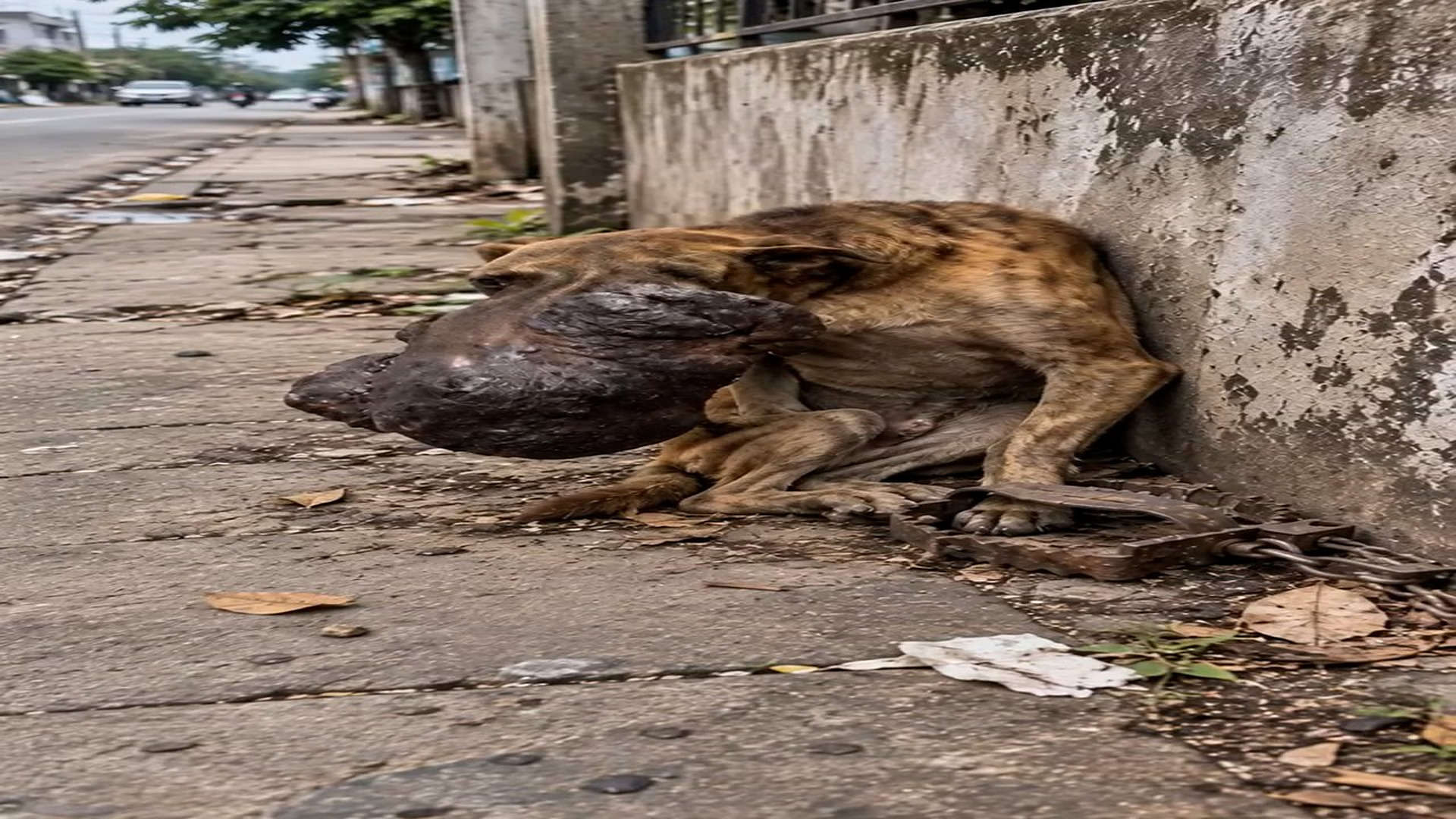 Full rescue story: T0710021_Chained alone, he lay in silence, his frail body barely able to move