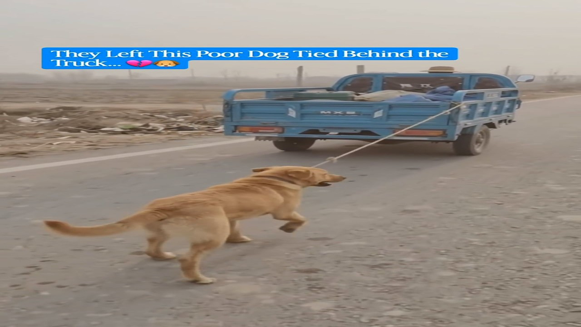 Full rescue story: T0710053_He Was Forced to Run Behind a Moving Truck Then Someone Stopped